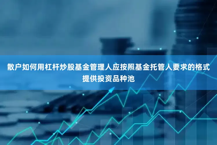 散户如何用杠杆炒股基金管理人应按照基金托管人要求的格式提供投资品种池