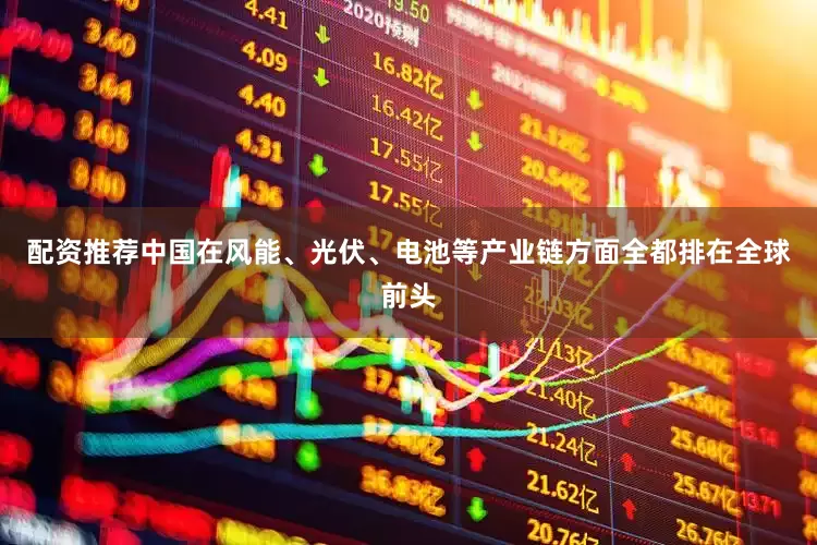 配资推荐中国在风能、光伏、电池等产业链方面全都排在全球前头